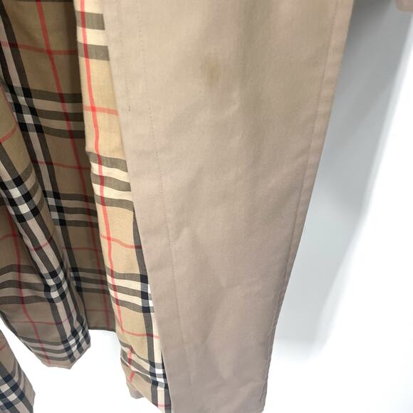 Vintage Burberrys of London Tan Trench Coat with Nova Check Lining Mens 44 - Picture 14 of 16